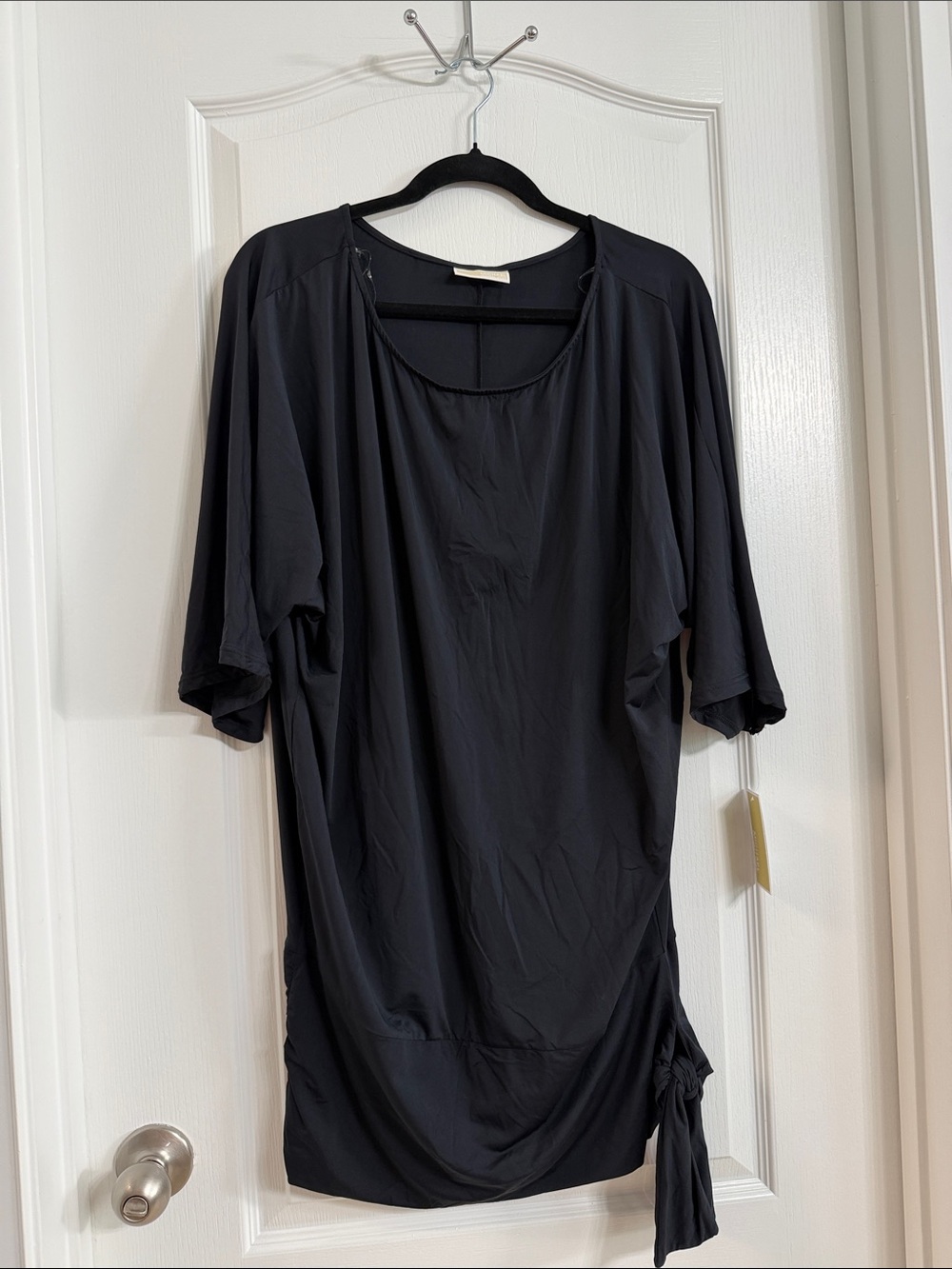 Michael Kors Black cover up with Side Tie Detail